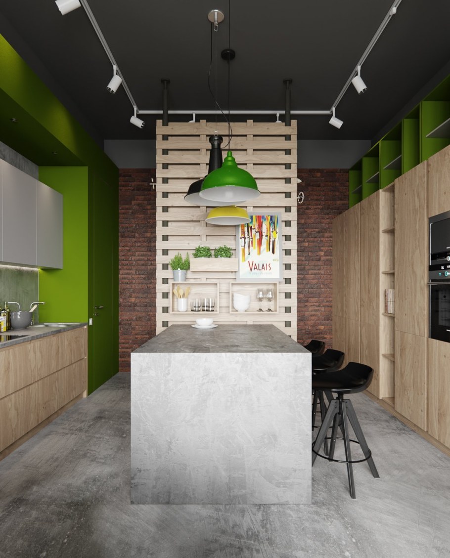 Кухня экостиль и лофт