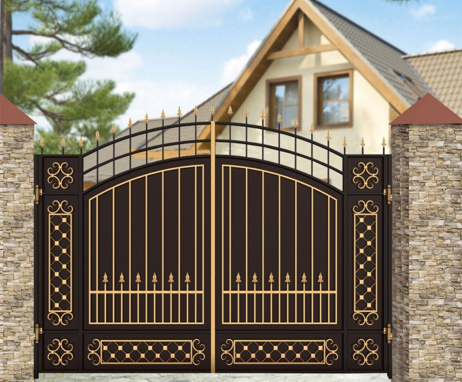 Ворота кованые Инсайт