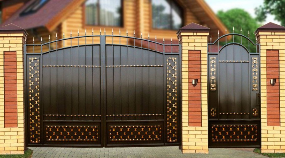Красивые железные ворота