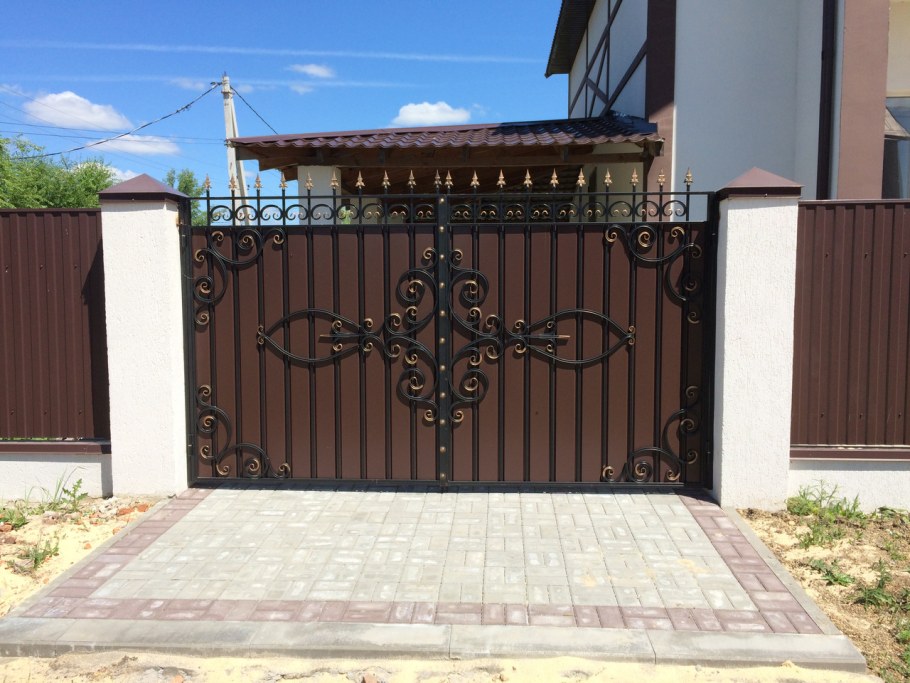 Ворота "Олимпия с8 арочные"