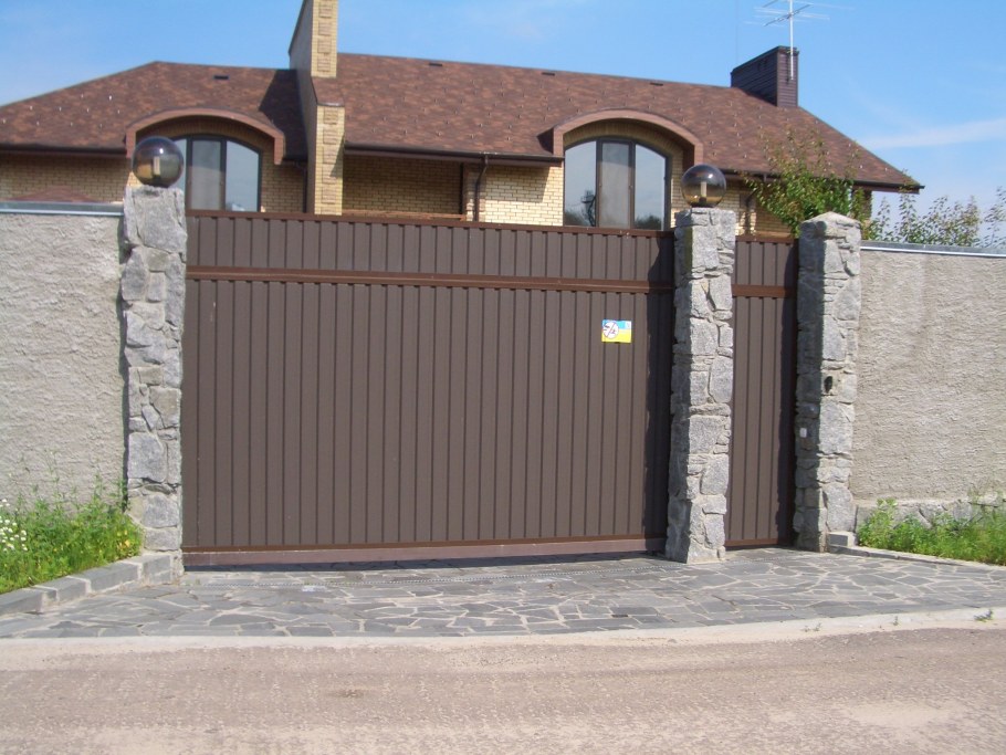 Откатные ворота i zabori