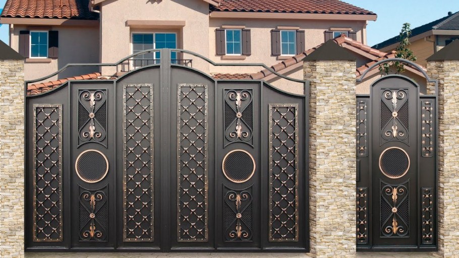 Ворота дворянские с лозой