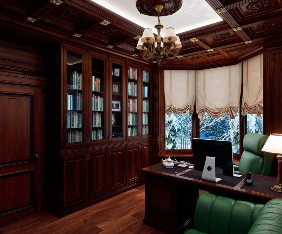 Кабинет из дерева