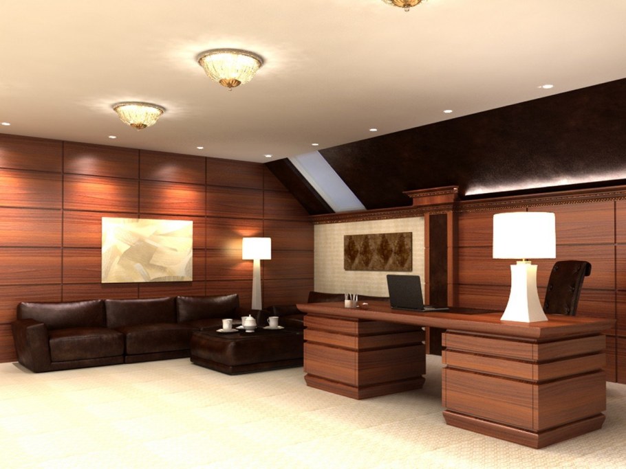 Отделка офиса под дерево