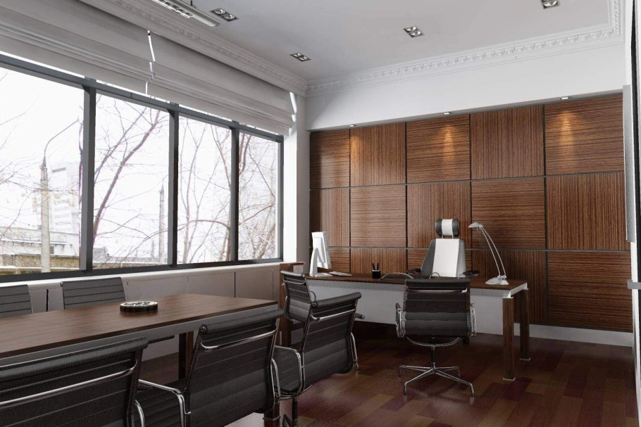Стеновые панели в кабинет руководителя