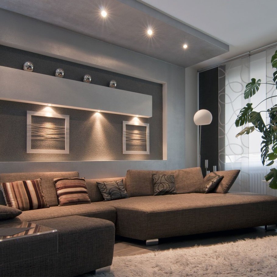 Светильники в гостиной