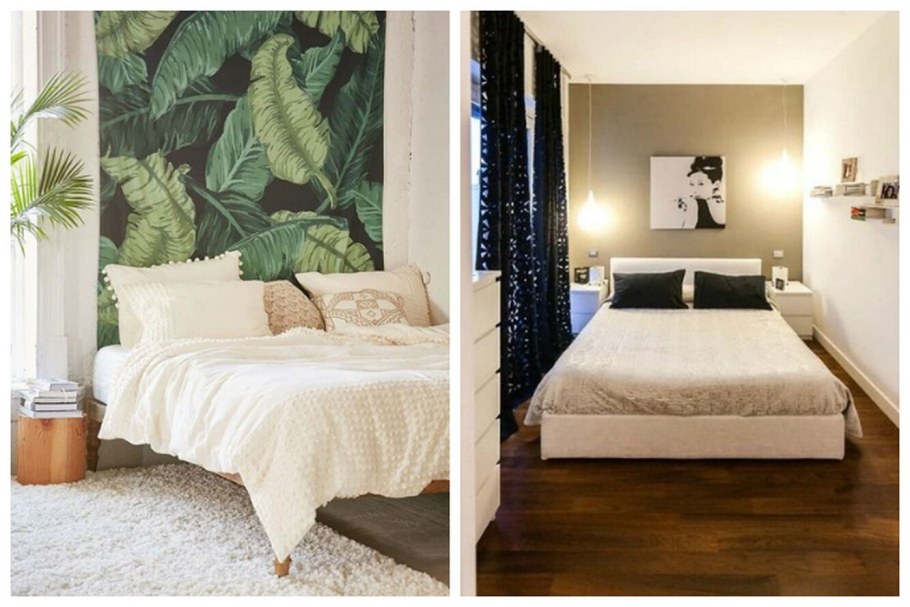 Фотообои для увеличения пространства маленькой спальни