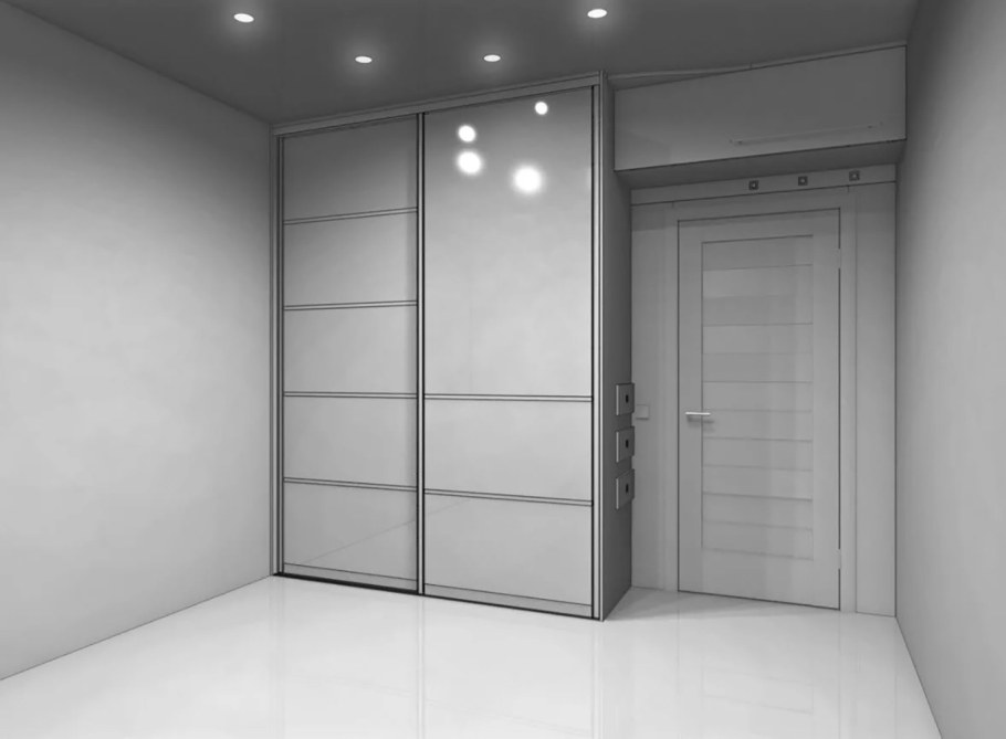 Шкаф купе ПАКС сбоку