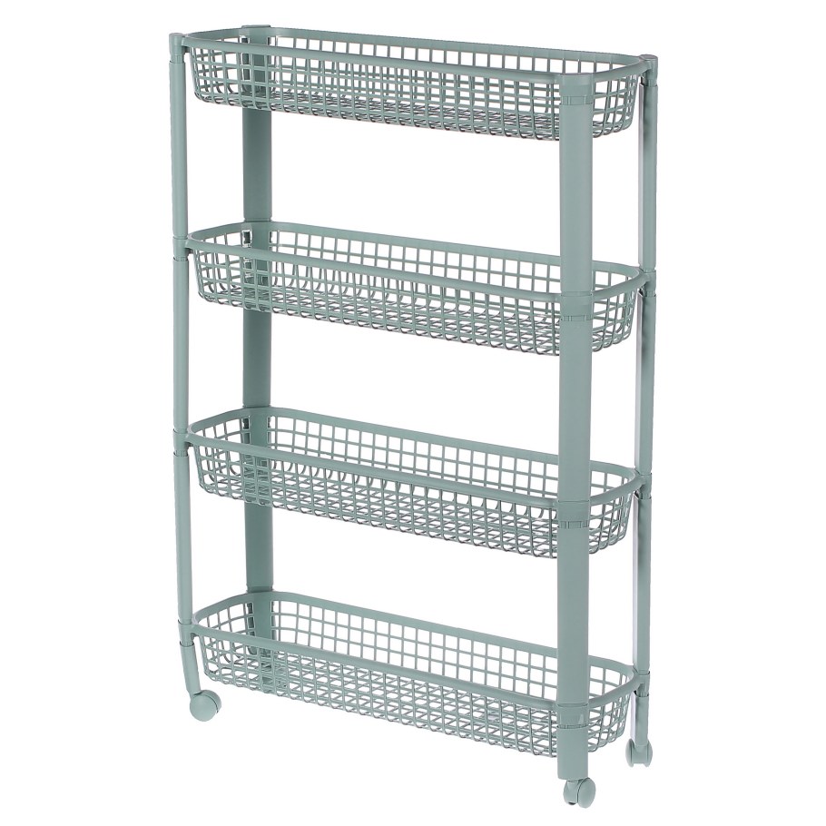 Полка idea узкая 4секции на колесах м2719