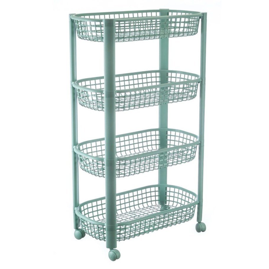 Полка idea узкая 4секции на колесах м2719