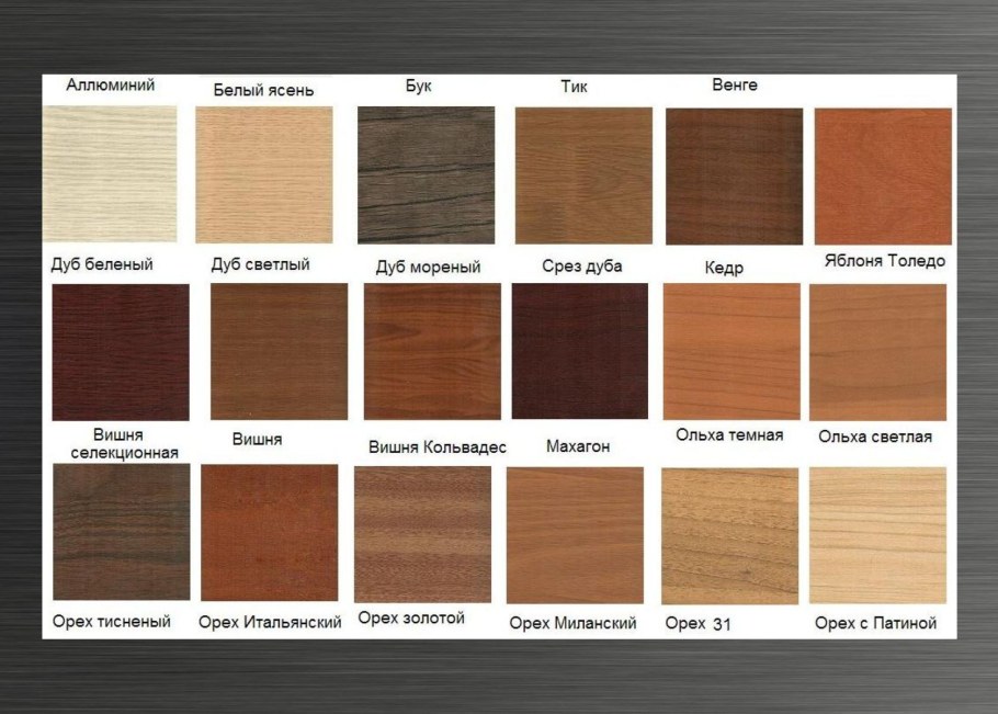 Цвет дерева для мебели