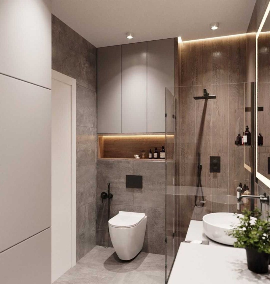 Душевая и туалет совмещенные