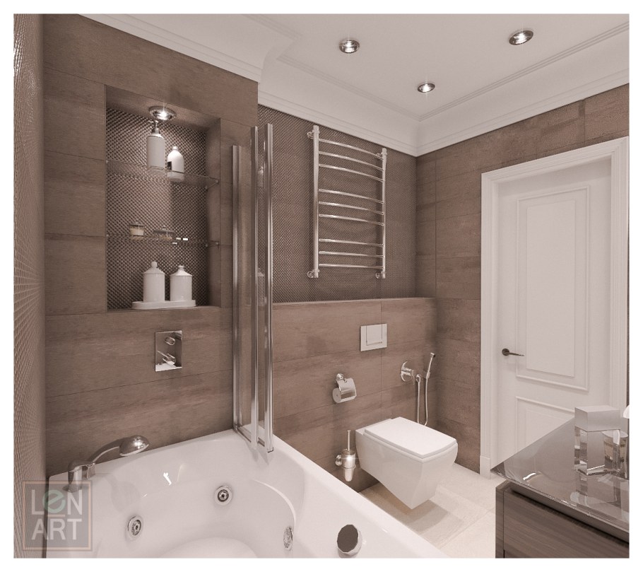 Ванная с туалетом 5 квадратов