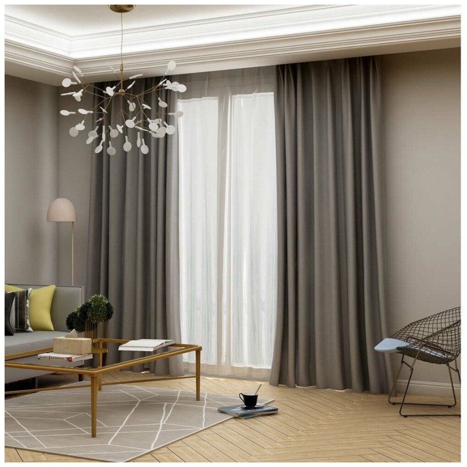 Шторы в зал в современном стиле