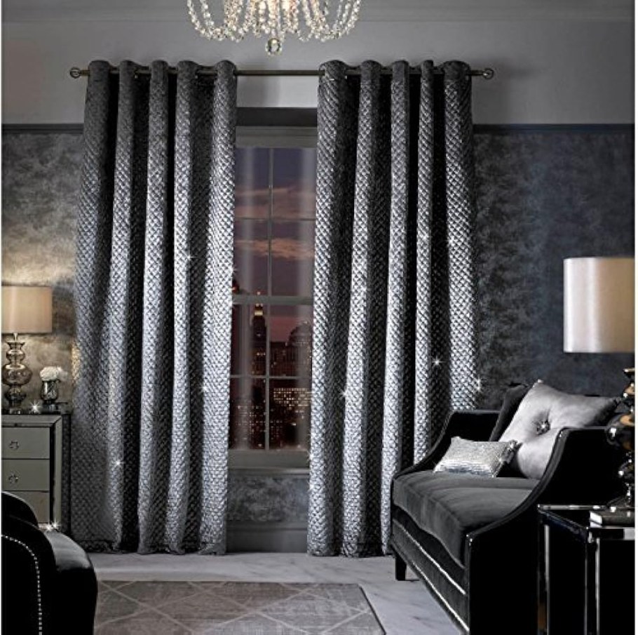 Штора цвет "серый"