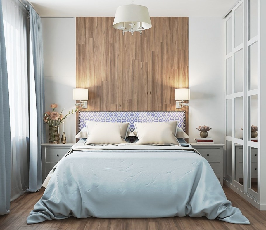 Интерьер небольшой спальни