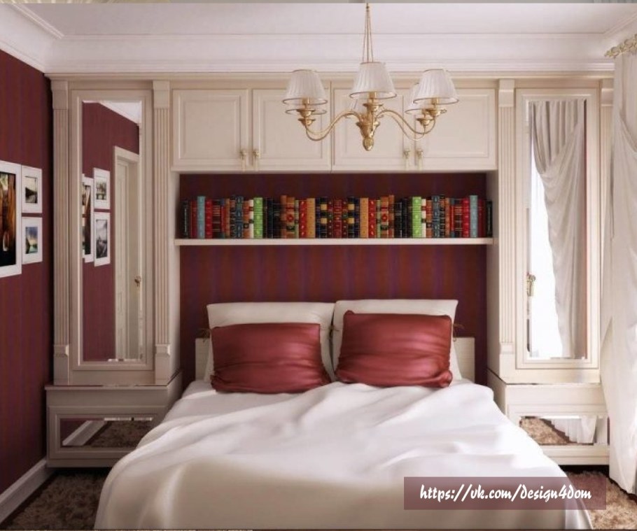 Интерьер небольшой спальни
