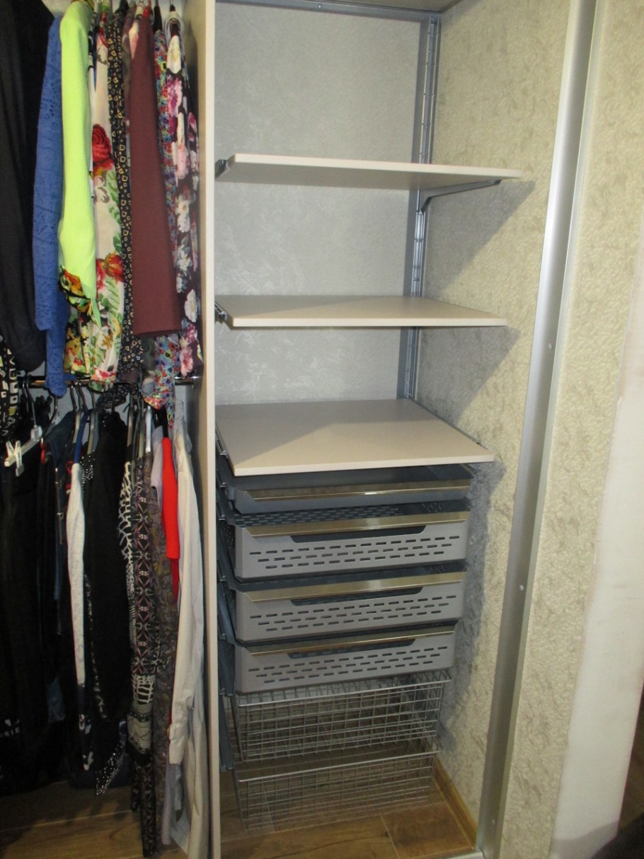 Гардеробная из кладовки в хрущевке