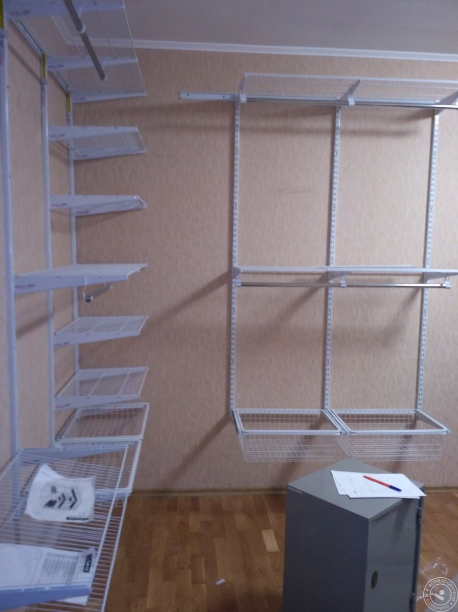 Полки в гардеробной