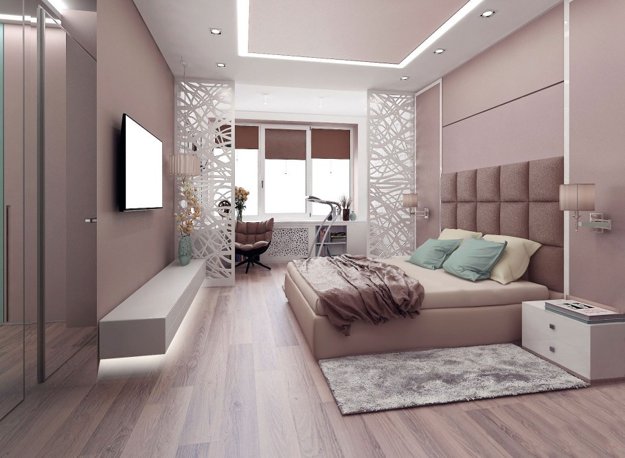 Интерьер спальни в современном стиле