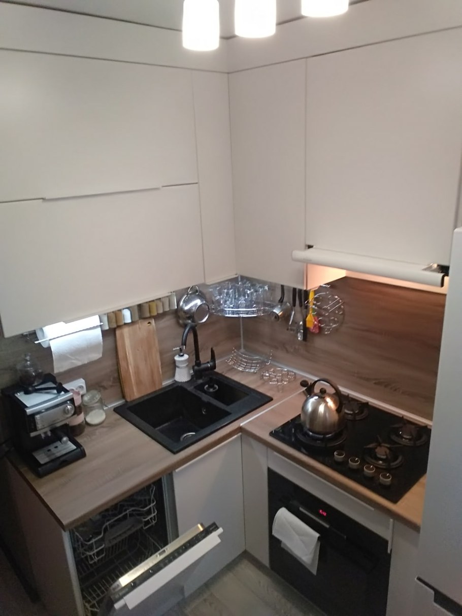 Кухня угловая 5.5 кв метров хрущевка с посудомойкой