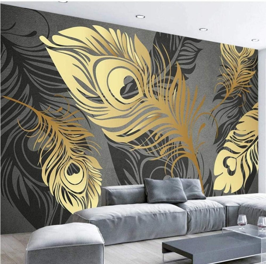 Современная роспись стен в интерьере