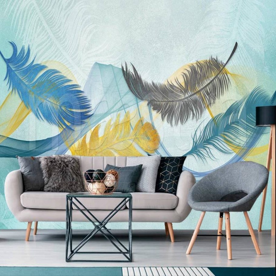 Фреска перья