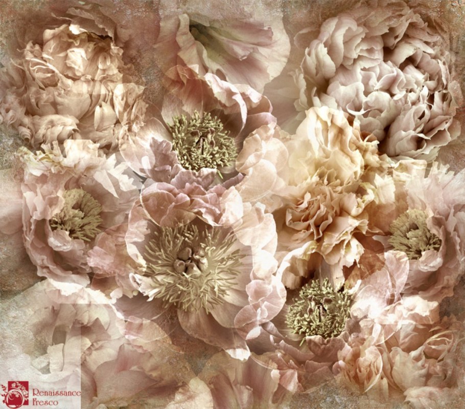 Фреска Элит пионы