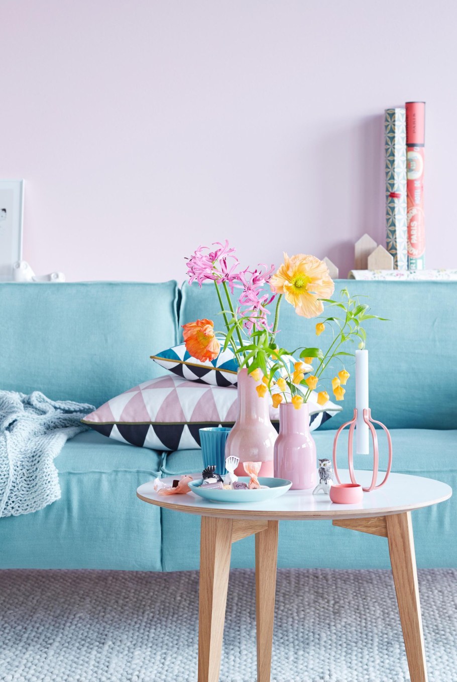 Постельный оттенок в декоре