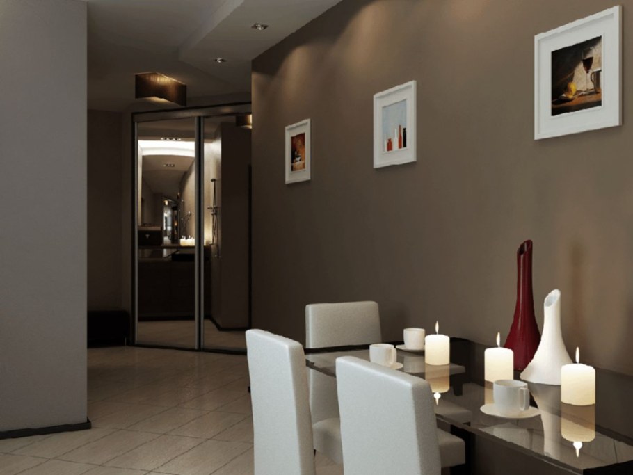 Коричневые стены