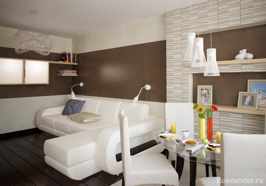 Кофейный цвет в интерьере