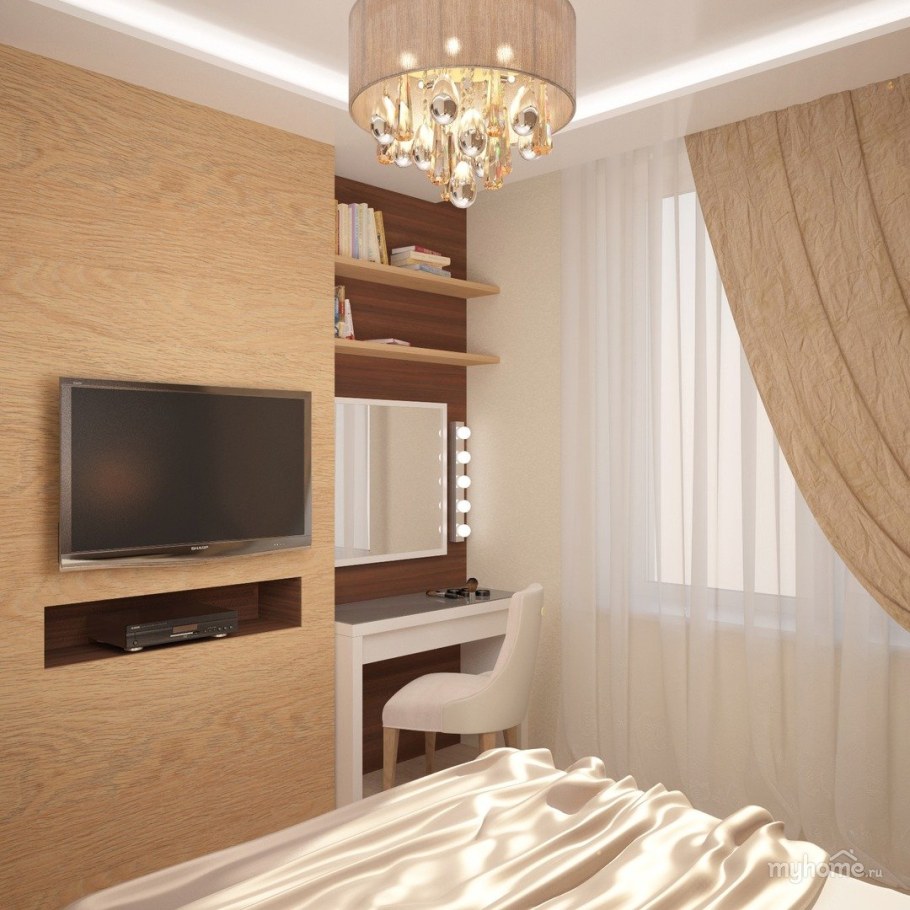 Спальня в кофейных тонах