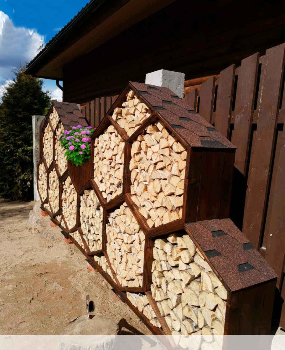 Уличная дровница Vuoksa-Wood «10 сот»