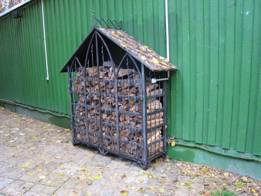 Дровник металлический