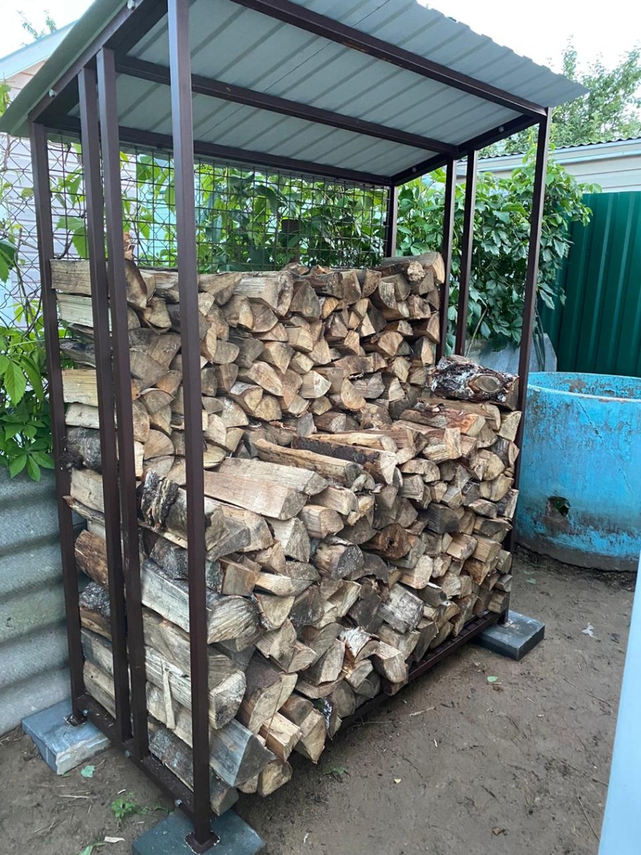 Дровник металлический