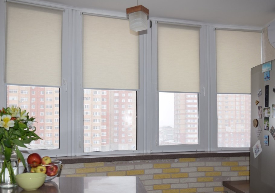 Система Абсолют рулонные шторы двойные