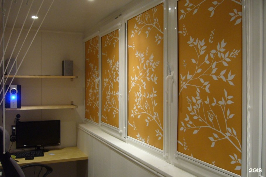 Рулонные жалюзи на балкон