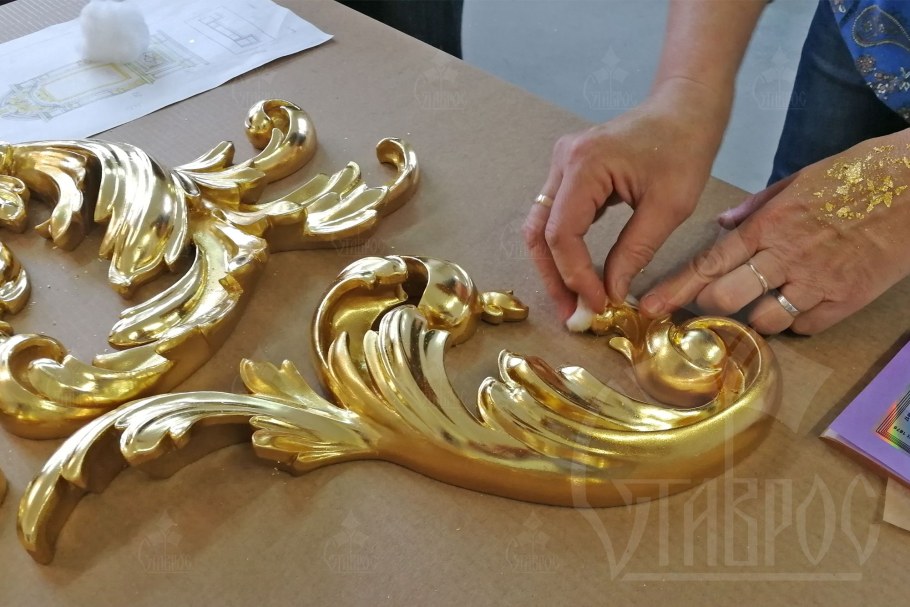 Патина сусальное золото