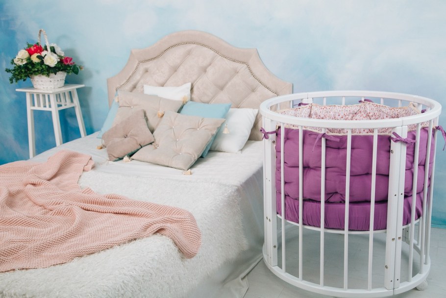 Кокон в кроватке трансформере