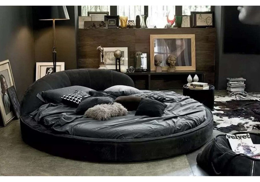 Круглая кровать Кинг сайз