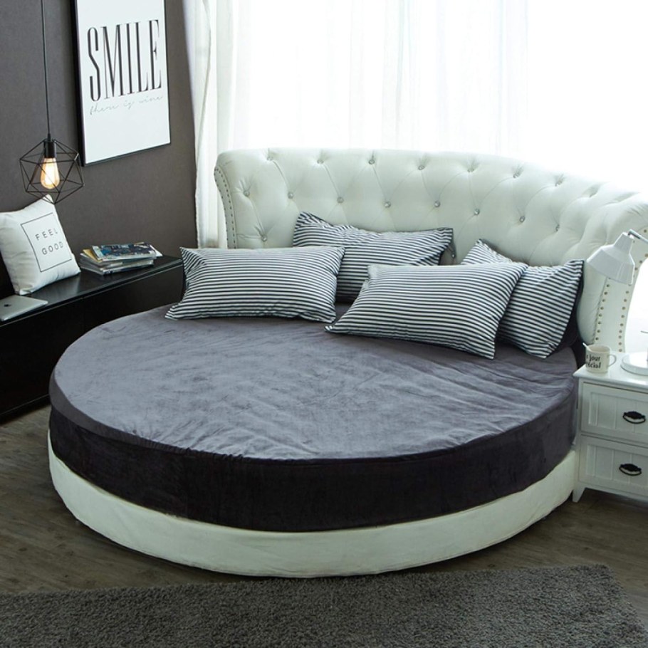Круглая кровать двуспальная