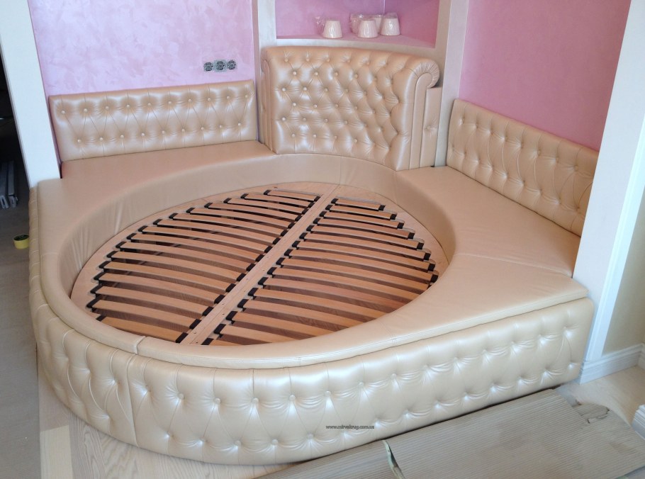 Круглая кровать двуспальная