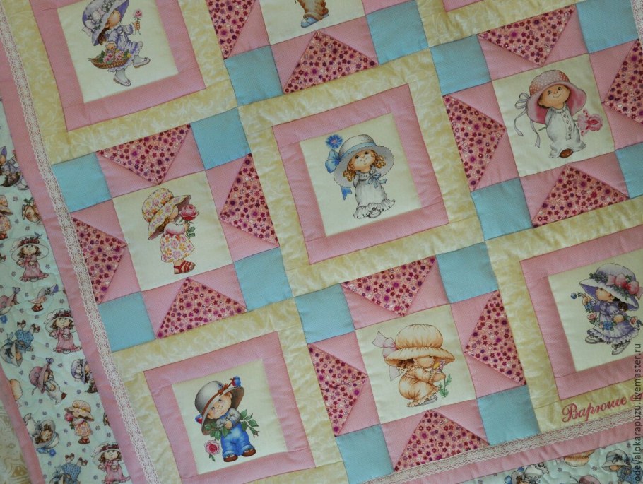 Детское одеяло пэчворк