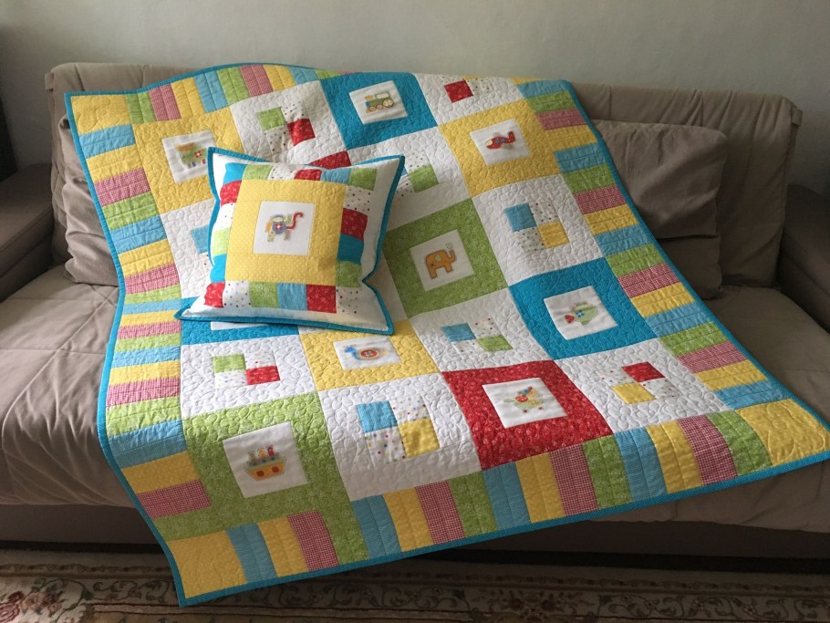 Лоскутный плед