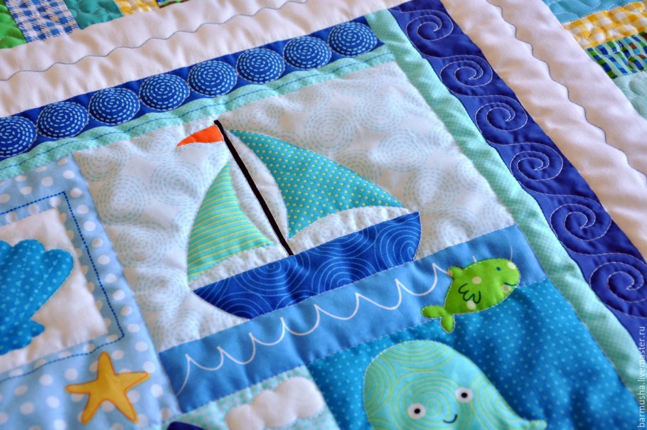 Детское одеяло пэчворк