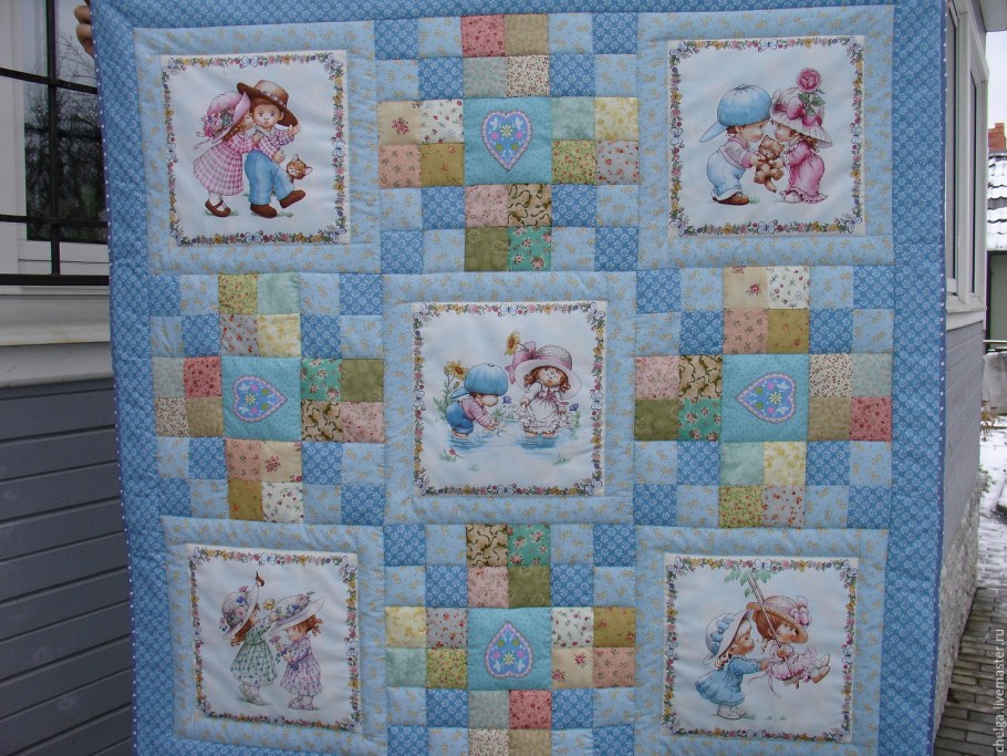 Детское лоскутное одеяло