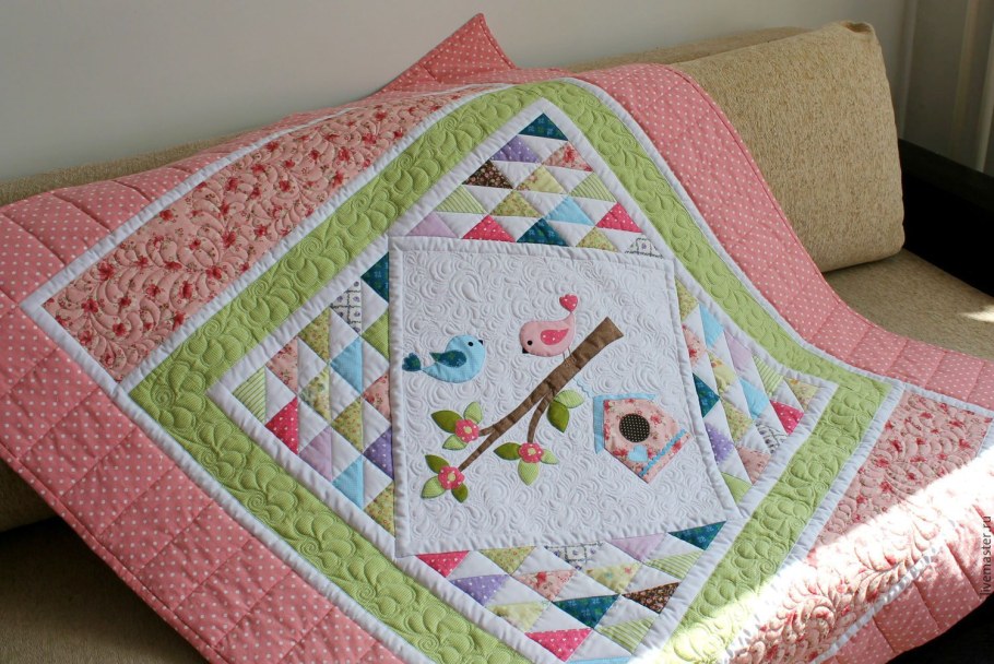 Детское одеяло пэчворк
