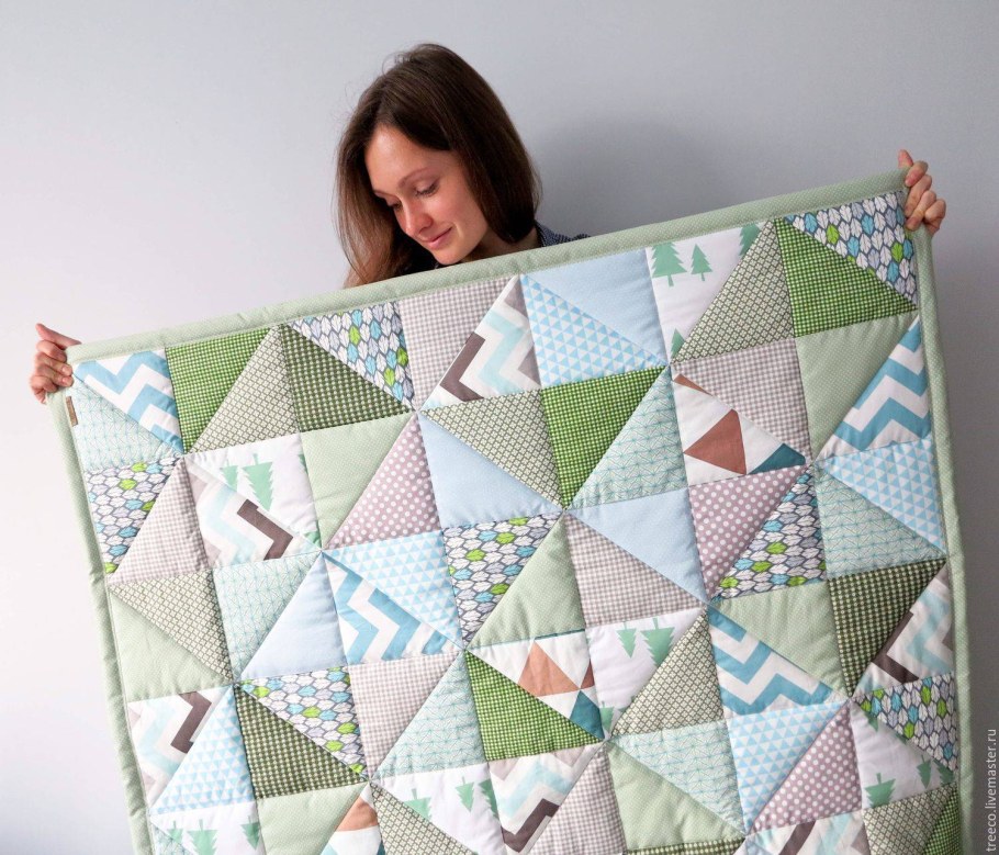 Лоскутное одеяло в стиле Сканди