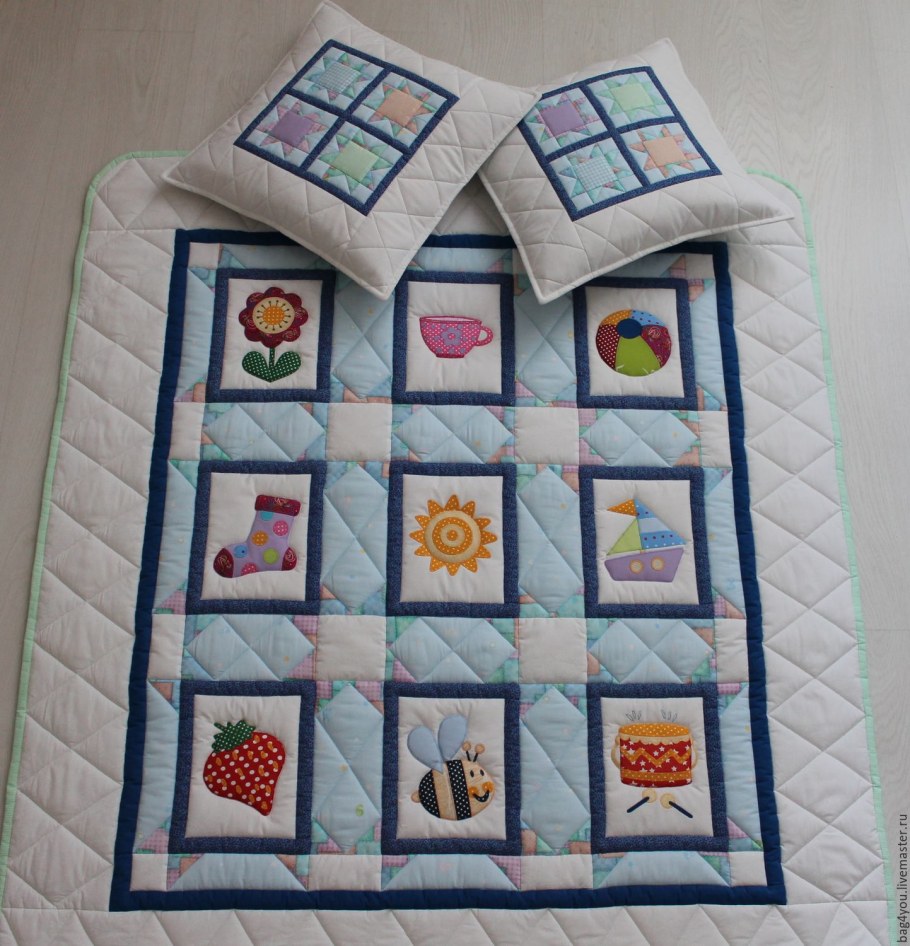 Лоскутные одеяла для новорожденных