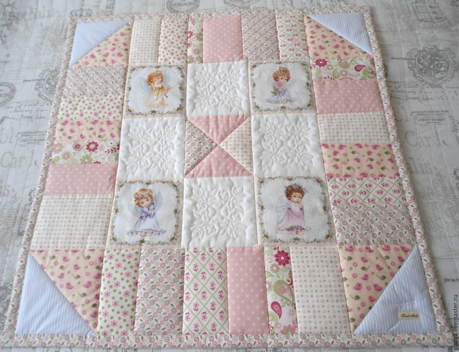 Детское одеяло пэчворк